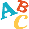 Free fonts ABC icon